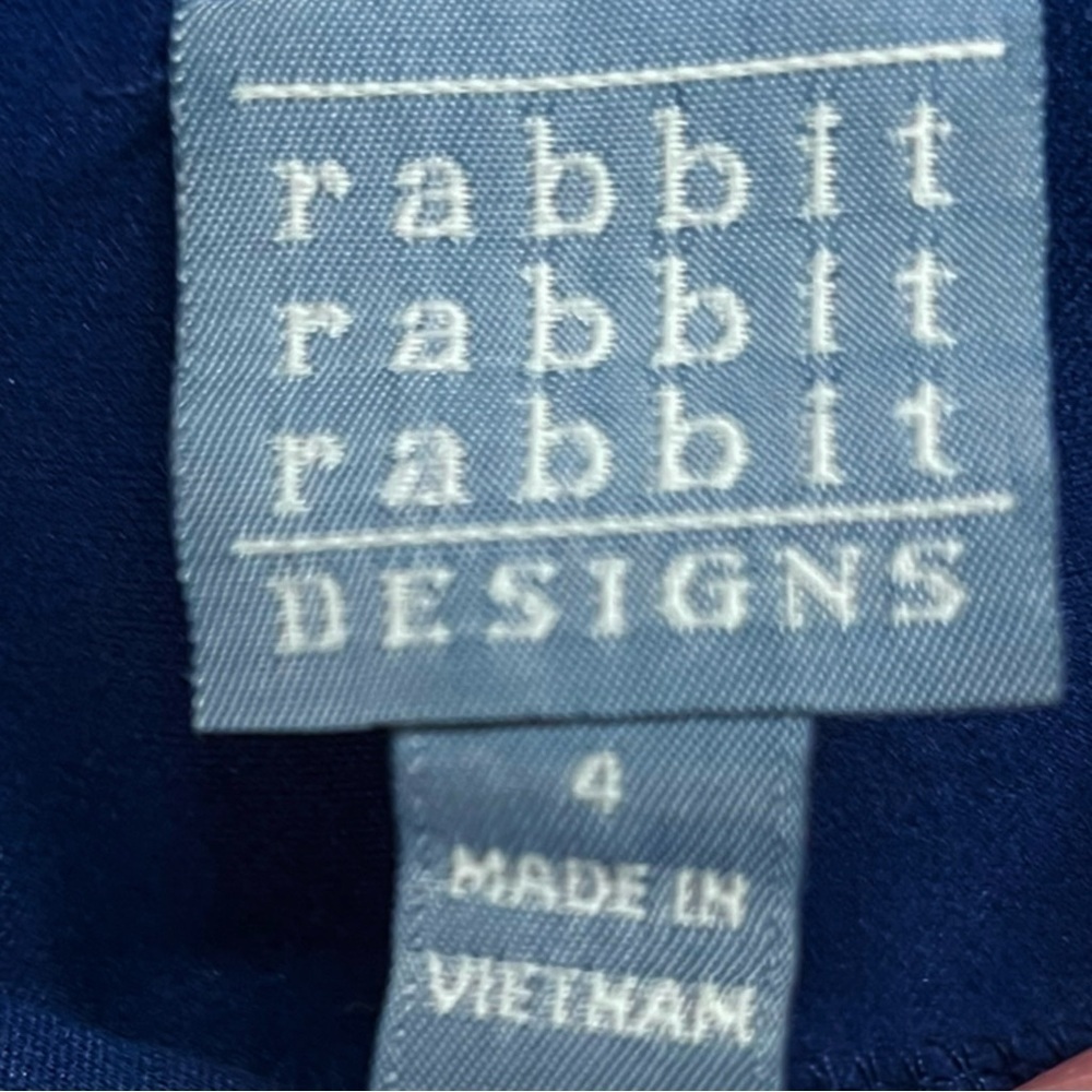 🌻Rabbit Rabbit Rabbit (Roller Rabbit) Navy Lace Fit & Flare Dress | Size 4 - Picture 6 of 7